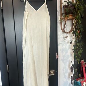 Elegant Cream Slip Dress